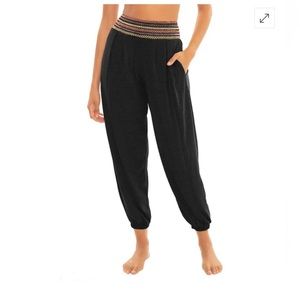 Soluna Swim jogger pants with smocked waist